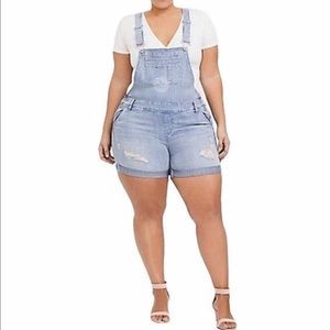 Torrid jean overalls